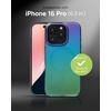 image:imageZAGG Milan Snap iPhone 151413 Case  Drop Protection 13ft4m Durable Graphene ScratchResistant Wireless Charging MagSafe Case IridescentRaven Feather Green