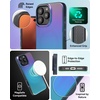 image:imageZAGG Milan Snap iPhone 151413 Case  Drop Protection 13ft4m Durable Graphene ScratchResistant Wireless Charging MagSafe Case IridescentRaven Feather Green