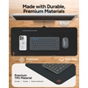 image:imageZAGG Mouse Pad Desk Mat with Wireless Charging for All Devices  10W Fast Charge Integrated USBC Premium Felt Top NonSlip Bottom Office Organizer Black