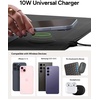 image:imageZAGG Mouse Pad Desk Mat with Wireless Charging for All Devices  10W Fast Charge Integrated USBC Premium Felt Top NonSlip Bottom Office Organizer Black