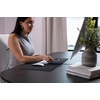 image:imageZAGG Mouse Pad Desk Mat with Wireless Charging for All Devices  10W Fast Charge Integrated USBC Premium Felt Top NonSlip Bottom Office Organizer Black