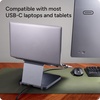 image:imageZAGG Pro Dock  9Port Laptop Stand and Docking Station with Satellite Hub Integrated USBC Cable 150W Power Supply and SD Card Reader  Compatible with Most Laptops and Tablets
