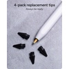 image:imageZAGG Replacement Tips for Apple Pencil 1st Gen 2nd Gen amp USBC  Pack of 4 Smooth Writing Perfect Friction BlackBlack