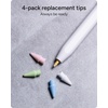 image:imageZAGG Replacement Tips for Apple Pencil 1st Gen 2nd Gen amp USBC  Pack of 4 Smooth Writing Perfect Friction BlackPastel