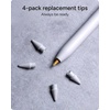 image:imageZAGG Replacement Tips for Apple Pencil 1st Gen 2nd Gen amp USBC  Pack of 4 Smooth Writing Perfect Friction BlackWhite