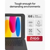 image:imageZAGG Rugged Book Connect iPad 11 A16  109 Gen 10 Case  Keyboard Case with Screen Protector 66ft Drop Protection Medical Grade USBC Direct Connect WaterResistant Asset Tag WindowRugged Book Connect