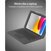 image:imageZAGG Rugged Book Connect iPad 11 A16  109 Gen 10 Case  Keyboard Case with Screen Protector 66ft Drop Protection Medical Grade USBC Direct Connect WaterResistant Asset Tag WindowRugged Book Connect
