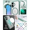 image:imageZAGG Santa Cruz Snap Case for iPhone 16  MagSafe Compatible 13ft MilitaryGrade Drop Protection Graphene Reinforced Lightweight 70 Recycled Content Clear with Color Accents Green