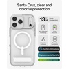 image:imageZAGG Santa Cruz Snap iPhone 151413 Case  MagSafe Phone Case Drop Protection 13ft4m Durable Graphene AntiYellowing and ScratchResistant Phone Case OrangeWhite