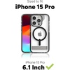 image:imageZAGG Santa Cruz Snap iPhone 151413 Case  MagSafe Phone Case Drop Protection 13ft4m Durable Graphene AntiYellowing and ScratchResistant Phone Case OrangePurple