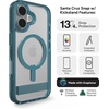 image:imageZAGG Santa Cruz Snap iPhone 151413 Case  MagSafe Phone Case Drop Protection 13ft4m Durable Graphene AntiYellowing and ScratchResistant Phone Case OrangeBlue