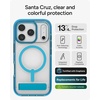 image:imageZAGG Santa Cruz Snap iPhone 151413 Case  MagSafe Phone Case Drop Protection 13ft4m Durable Graphene AntiYellowing and ScratchResistant Phone Case OrangeTranquil Blue