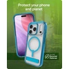 image:imageZAGG Santa Cruz Snap iPhone 151413 Case  MagSafe Phone Case Drop Protection 13ft4m Durable Graphene AntiYellowing and ScratchResistant Phone Case OrangeTranquil Blue
