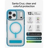 image:imageZAGG Santa Cruz Snap iPhone 151413 Case  MagSafe Phone Case Drop Protection 13ft4m Durable Graphene AntiYellowing and ScratchResistant Phone Case OrangeTranquil Blue