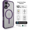 image:imageZAGG Santa Cruz Snap iPhone 151413 Case  MagSafe Phone Case Drop Protection 13ft4m Durable Graphene AntiYellowing and ScratchResistant Phone Case OrangePurple