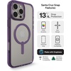 image:imageZAGG Santa Cruz Snap iPhone 151413 Case  MagSafe Phone Case Drop Protection 13ft4m Durable Graphene AntiYellowing and ScratchResistant Phone Case OrangePurple