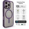 image:imageZAGG Santa Cruz Snap iPhone 151413 Case  MagSafe Phone Case Drop Protection 13ft4m Durable Graphene AntiYellowing and ScratchResistant Phone Case OrangePurple