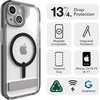 image:imageZAGG Santa Cruz Snap iPhone 151413 Case  MagSafe Phone Case Drop Protection 13ft4m Durable Graphene AntiYellowing and ScratchResistant Phone Case OrangePurple
