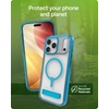 image:imageZAGG Santa Cruz Snap iPhone 151413 Case  MagSafe Phone Case Drop Protection 13ft4m Durable Graphene AntiYellowing and ScratchResistant Phone Case OrangeTranquil Blue