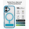 image:imageZAGG Santa Cruz Snap iPhone 151413 Case  MagSafe Phone Case Drop Protection 13ft4m Durable Graphene AntiYellowing and ScratchResistant Phone Case OrangeTranquil Blue