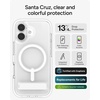 image:imageZAGG Santa Cruz Snap iPhone 151413 Case  MagSafe Phone Case Drop Protection 13ft4m Durable Graphene AntiYellowing and ScratchResistant Phone Case OrangeWhite