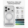 image:imageZAGG Santa Cruz Snap iPhone 151413 Case  MagSafe Phone Case Drop Protection 13ft4m Durable Graphene AntiYellowing and ScratchResistant Phone Case OrangeSilver