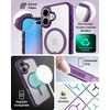 image:imageZAGG Santa Cruz Snap iPhone 151413 Case  MagSafe Phone Case Drop Protection 13ft4m Durable Graphene AntiYellowing and ScratchResistant Phone Case OrangePurple