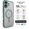 image:imageZAGG Santa Cruz Snap iPhone 151413 Case  MagSafe Phone Case Drop Protection 13ft4m Durable Graphene AntiYellowing and ScratchResistant Phone Case OrangeGreen