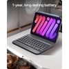 image:imageZAGG Slim Book mini iPad mini A17 Pro Gen 6 Keyboard Case  Bluetooth Detachable Keyboard amp Protective Case Combo Slim Compact Magnetic Hinge Multiple Viewing Angles Ergonomic Typing