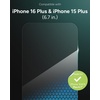 image:imageZAGG XTR3 iPhone 15 Plus Screen Protector  Glass 10X Stronger BlueLight Filtration EdgetoEdge Protection Scratch amp SmudgeResistant Surface InvisibleShield Easy to InstalliPhone 16 Plus