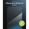 image:imageZAGG XTR3 iPhone 15 Plus Screen Protector  Glass 10X Stronger BlueLight Filtration EdgetoEdge Protection Scratch amp SmudgeResistant Surface InvisibleShield Easy to InstalliPhone 16