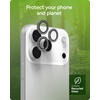 image:imageZAGG iPhone Camera Lens Protector for iPhone 171615 Pro and Pro Max Models  Orange Camera Ring Maximum Impact amp Scratch Protection AntiReflective Technology SmudgeResistant Glass EliteSilver Glitter