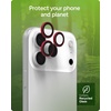 image:imageZAGG iPhone Camera Lens Protector for iPhone 171615 Pro and Pro Max Models  Orange Camera Ring Maximum Impact amp Scratch Protection AntiReflective Technology SmudgeResistant Glass ElitePink