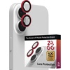 image:imageZAGG iPhone Camera Lens Protector for iPhone 171615 Pro and Pro Max Models  Orange Camera Ring Maximum Impact amp Scratch Protection AntiReflective Technology SmudgeResistant Glass EliteRed