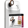 image:imageZAGG iPhone Camera Lens Protector for iPhone 171615 Pro and Pro Max Models  Orange Camera Ring Maximum Impact amp Scratch Protection AntiReflective Technology SmudgeResistant Glass EliteOrange