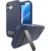 image:imageZAGG Denali Snap Case with Kickstand for iPhone 17e 16e 1514 1316ft Drop Protection Magnetic GrapheneInfused Wireless Charging Compatible Rugged DualLayer Design BlackNavy Blue