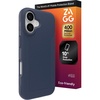 image:imageZAGG Luxe Snap Case for iPhone 16 Plus  MagSafe Wireless Charging 10ft Drop Protection EcoFriendly Graphene Reinforced Ripple Design River BlueBlue Navy
