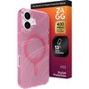 image:imageZAGG Milan Case for iPhone 17e 16e 1514 13  Stylish amp Slim Design 13ft Drop Protection Wireless Charging Compatible EcoFriendlyGlitter Swirl SilverPink Glimmering Wave