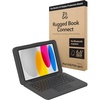 image:imageZAGG Rugged Book Connect iPad 11 A16  109 Gen 10 Case  Keyboard Case with Screen Protector 66ft Drop Protection Medical Grade USBC Direct Connect WaterResistant Asset Tag WindowRugged Book Connect
