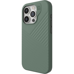 image:imageZAGG Denali Snap iPhone 151413 Case  Drop Protection 16ft5m Dual Layer Textured Cell Phone Case NoSlip Design MagSafe Phone Case Rust BrownMoss Green