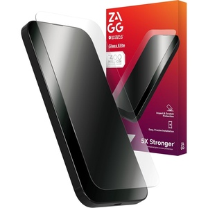 image:imageZAGG Glass Elite Privacy iPhone 15 Plus Screen Protector  5X Stronger with Reinforced Edges 2Way Privacy Filter Scratch amp SmudgeResistant Surface InvisibleShield Easy to InstalliPhone 16 Plus