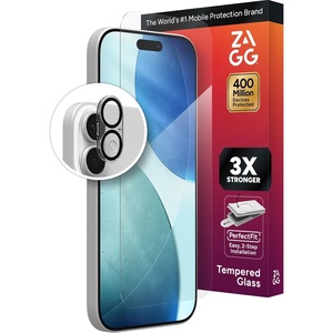 image:imageZAGG Glass Screen amp Camera Lens Protection for iPhone 17 Pro  Impact amp Shatter Protection Full Coverage Scratch amp SmudgeResistant Tempered Glass AntiReflective Camera Lens ProtectoriPhone 17