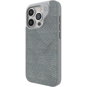 image:imageZAGG London Snap iPhone 151413 Case  Protective Cell Phone Case Drop Protection 13ft4m Durable Graphene MagSafe Phone Case Slim and Lightweight Black GeoGray Geo