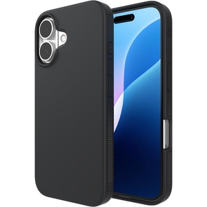 image:imageZAGG Manhattan Snap for iPhone 16 Plus Case  MagSafe Compatible 13ft Drop Protection Strengthened with Graphene SoftTouch Silicone Slim amp Lightweight Design 96 Recycled Content Navy BlueBlack