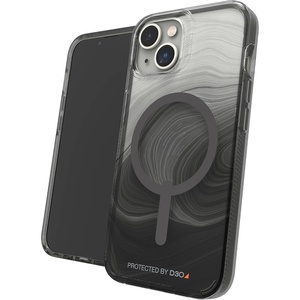 image:imageZAGG Milan Case for iPhone 17e 16e 1514 13  Stylish amp Slim Design 13ft Drop Protection Wireless Charging Compatible EcoFriendlyGlitter Swirl SilverBlue Swirl
