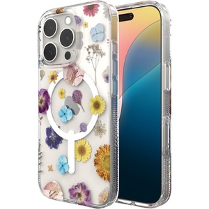 image:imageZAGG Milan Snap iPhone 151413 Case  Drop Protection 13ft4m Durable Graphene Phone Case AntiYellowing amp ScratchResistant Wireless Charging MagSafe Case Leaf GreenPressed Floral