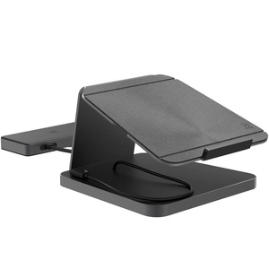 image:imageZAGG Pro Dock  9Port Laptop Stand and Docking Station with Satellite Hub Integrated USBC Cable 150W Power Supply and SD Card Reader  Compatible with Most Laptops and Tablets