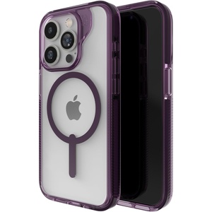 image:imageZAGG Santa Cruz Snap iPhone 151413 Case  MagSafe Phone Case Drop Protection 13ft4m Durable Graphene AntiYellowing and ScratchResistant Phone Case OrangePurple