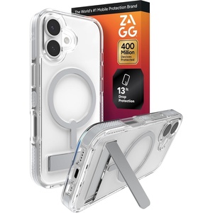 image:imageZAGG Santa Cruz Snap iPhone 151413 Case  MagSafe Phone Case Drop Protection 13ft4m Durable Graphene AntiYellowing and ScratchResistant Phone Case OrangeSilver
