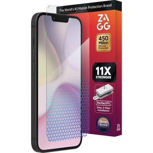 image:imageZAGG XTR3 iPhone 15 Plus Screen Protector  Glass 10X Stronger BlueLight Filtration EdgetoEdge Protection Scratch amp SmudgeResistant Surface InvisibleShield Easy to InstalliPhone 17e 16e 14 13 13 Pro